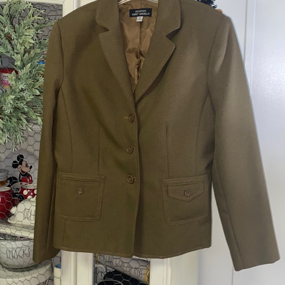 Nice Brown Lined Blazer Jacket